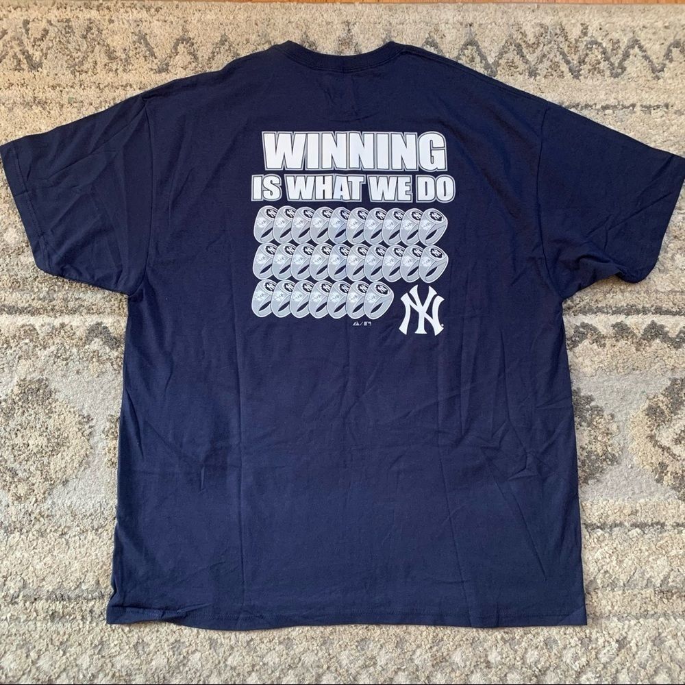 New York Yankees “Been there, Won that!” Championship X Majestic T-shirt 2XL